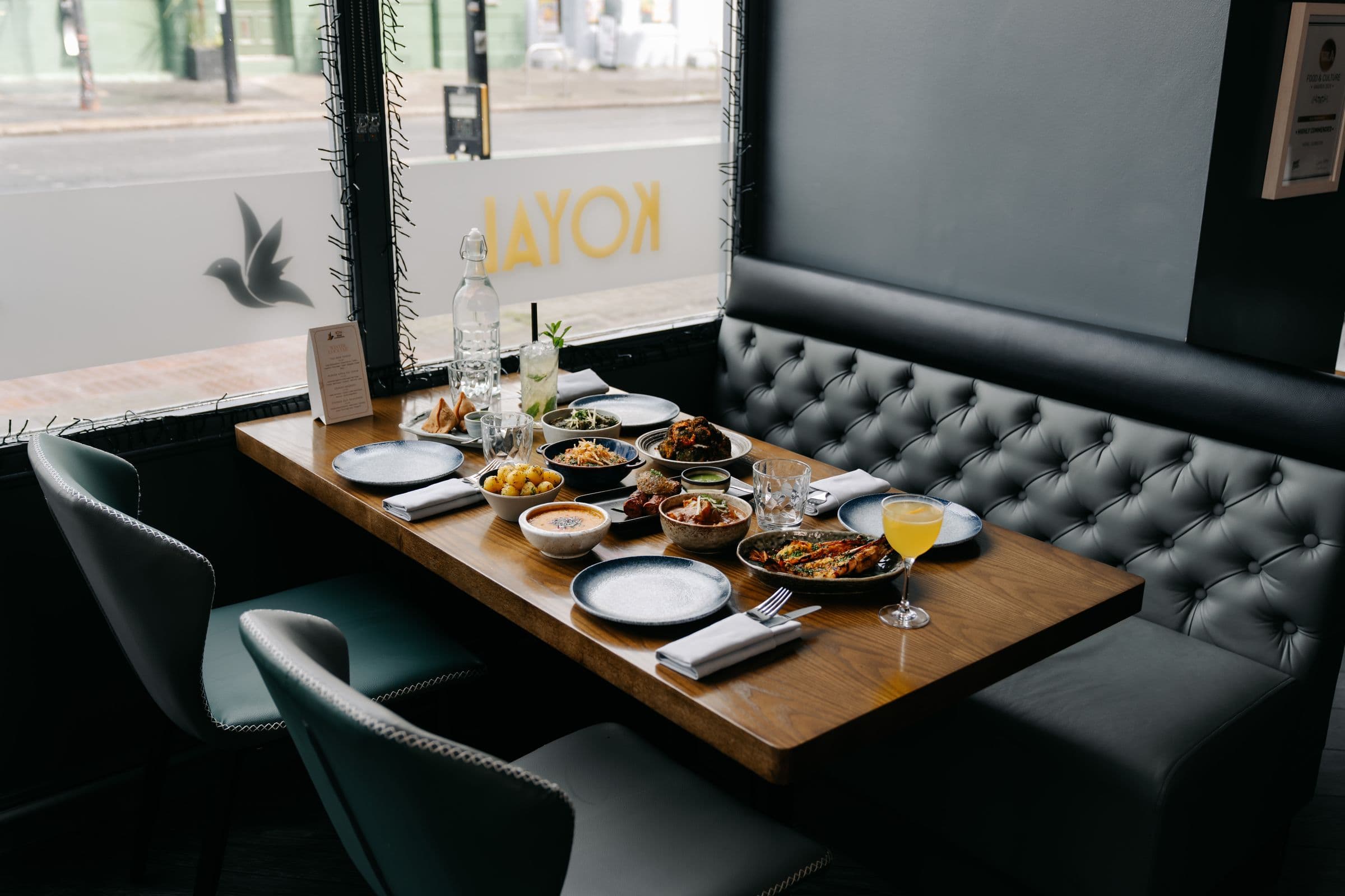 A celebratory spread of dishes at Koyal Indian restaurant in Surbiton