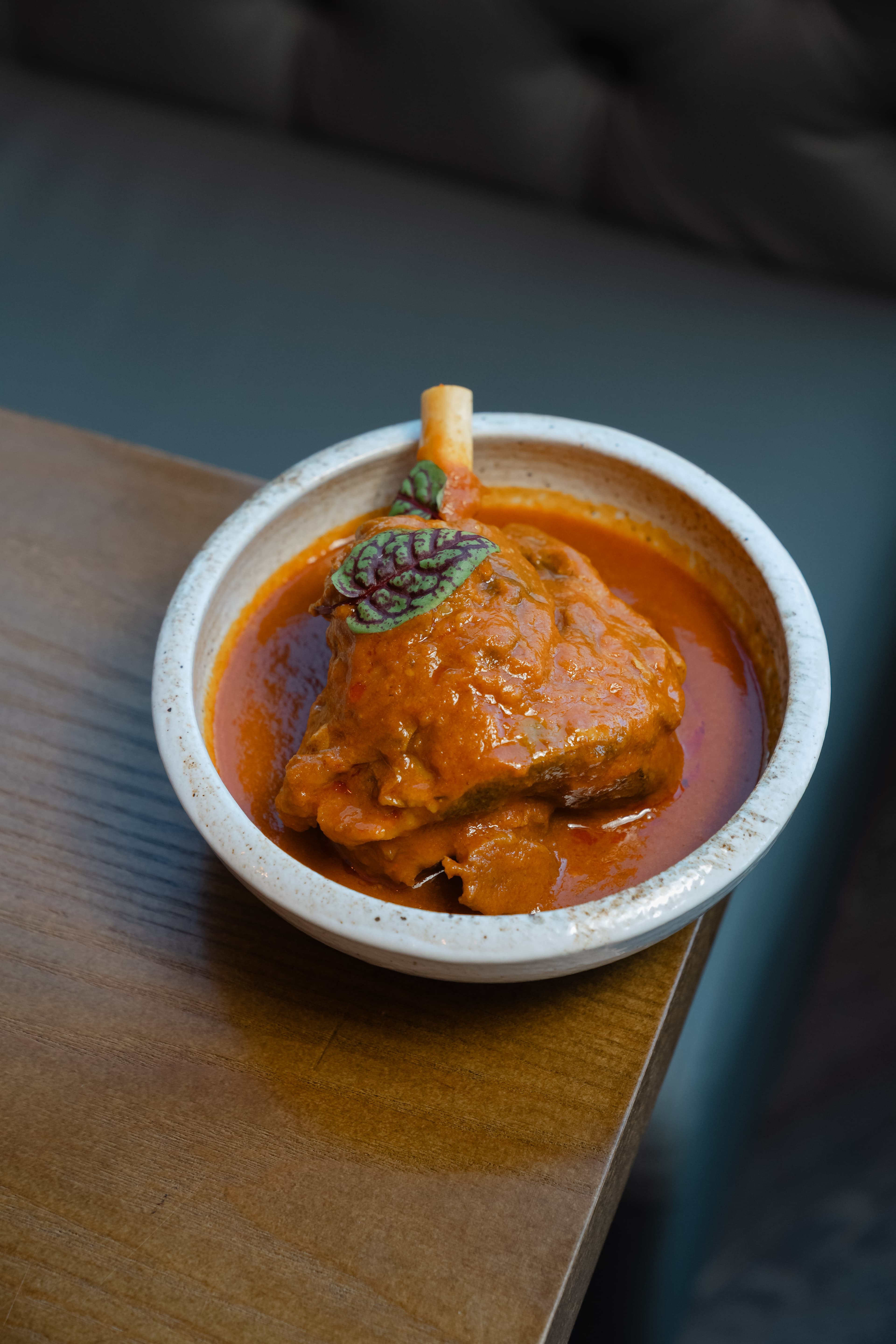 Lamb Shank Nihari at Koyal Indian Restaurant in Surbiton - slow-cooked Mughlai dish